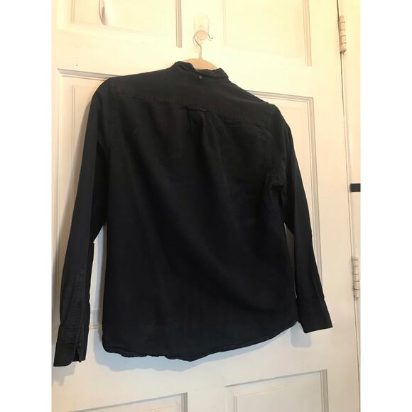 H&M LABEL OF GRAND GOODS  Shirt Men's M black LS - Picture 2 of 8